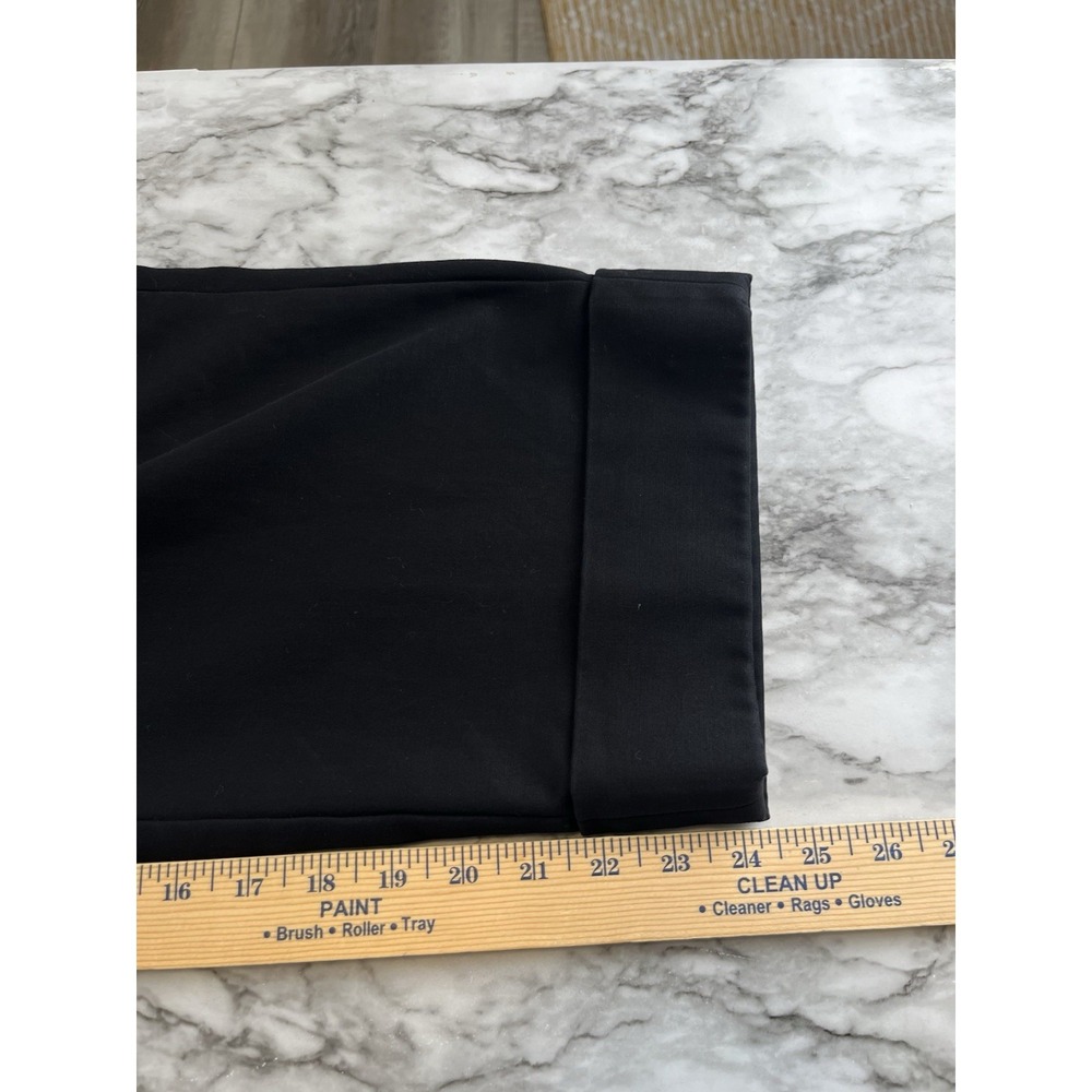 VINCE Women's Cotton Stretch Cropped Utility Pant Wide Leg Black Minimalist 12 - Picture 10 of 10